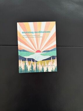 Morning Meditations Book - Pastel Sunrise Cover